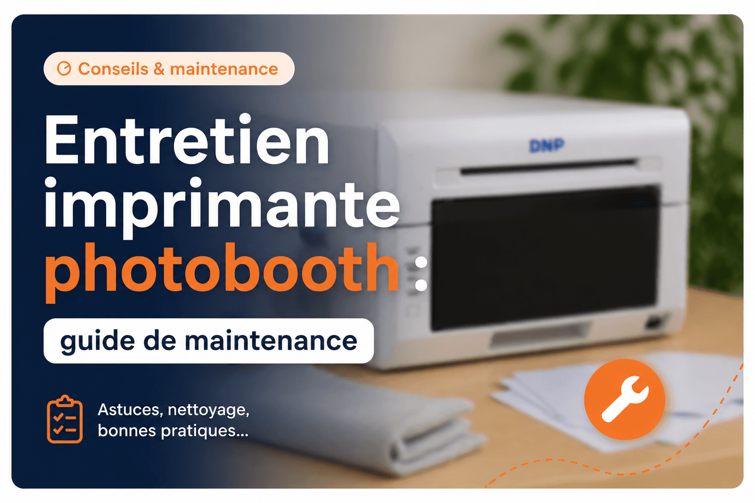 Entretien imprimante photobooth : guide de maintenance
