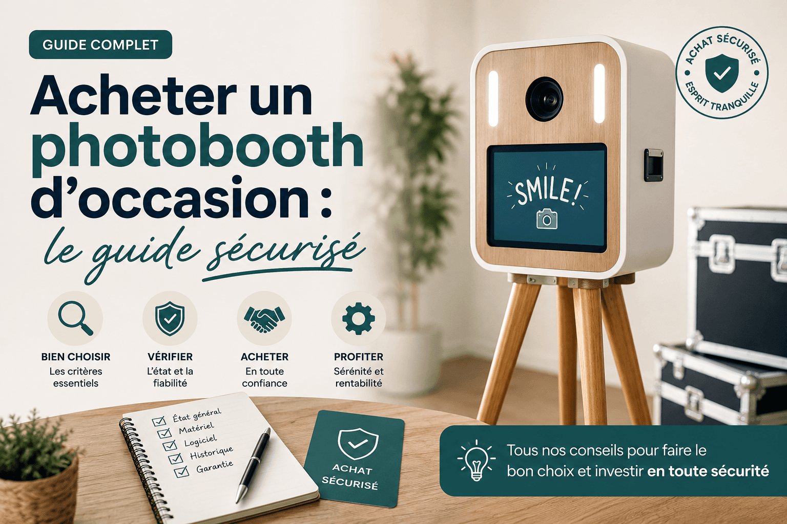 Acheter un photobooth d’occasion : le guide sécurisé