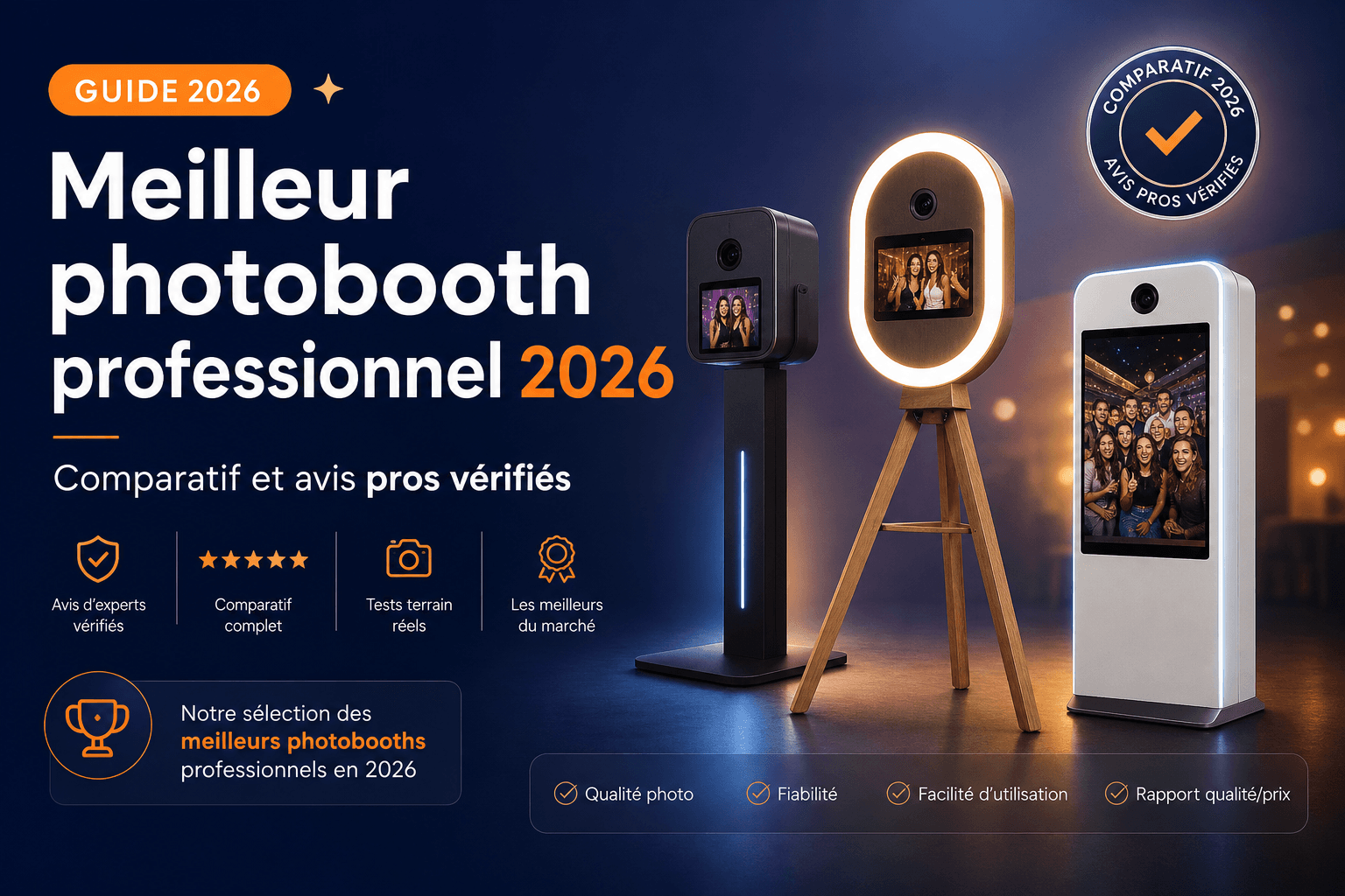 Meilleur photobooth professionnel 2026 : comparatif