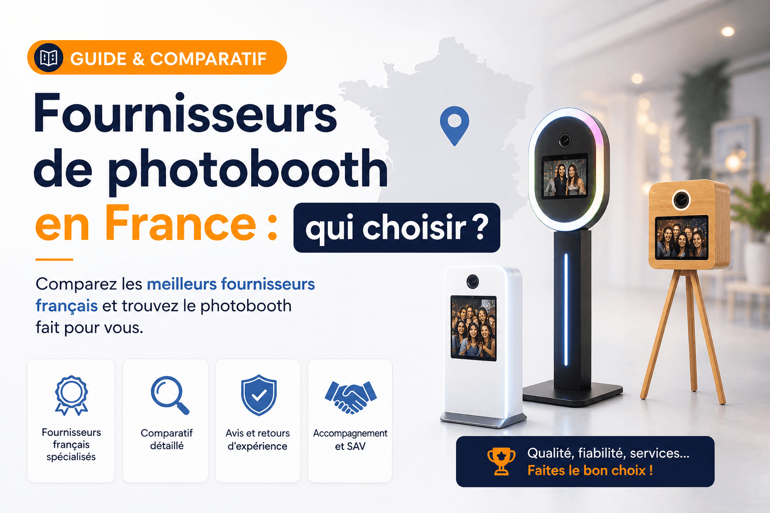Fournisseurs de photobooth en France : qui choisir ?