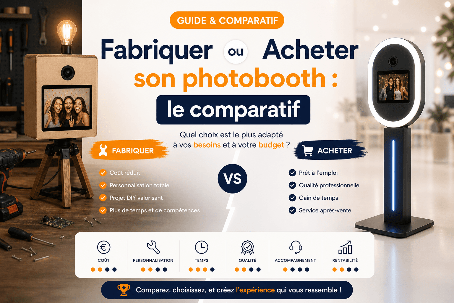 Fabriquer ou acheter son photobooth : le comparatif