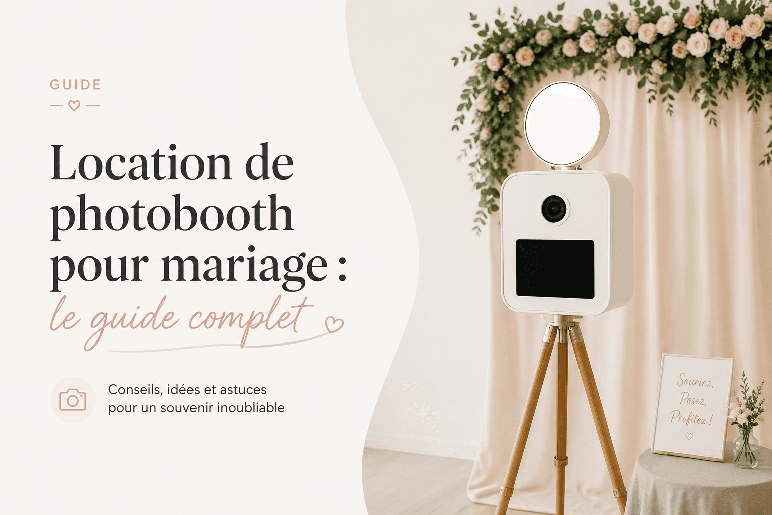 Location de photobooth pour mariage : le guide complet