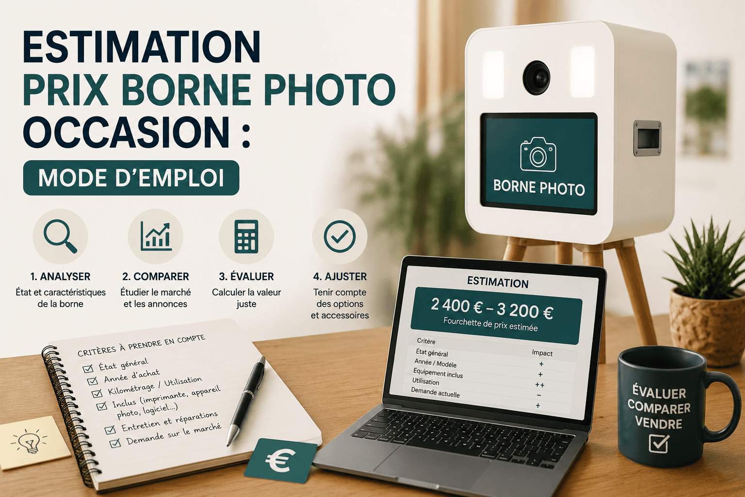 Estimation prix borne photo occasion : mode d’emploi