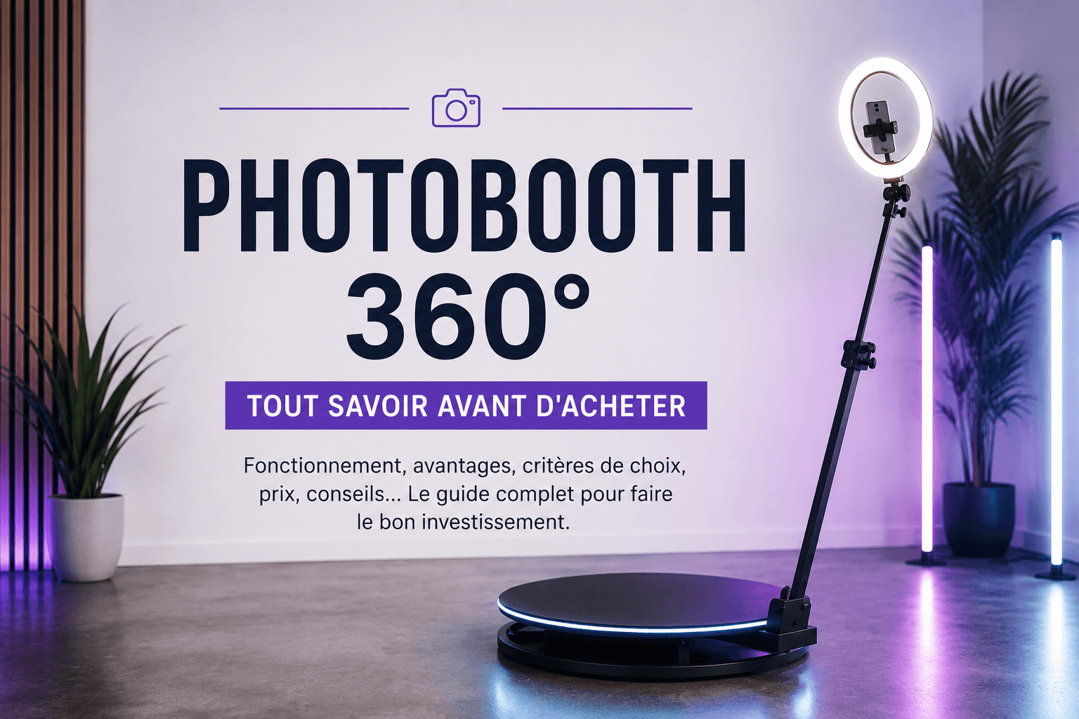 Photobooth 360 : tout savoir avant d’acheter