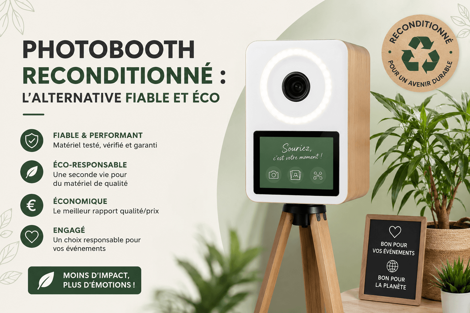 Photobooth reconditionné : l’alternative fiable et éco